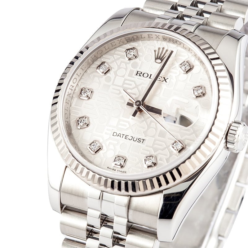 Rolex Datejust 116234 Silver Jubilee Diamond Dial