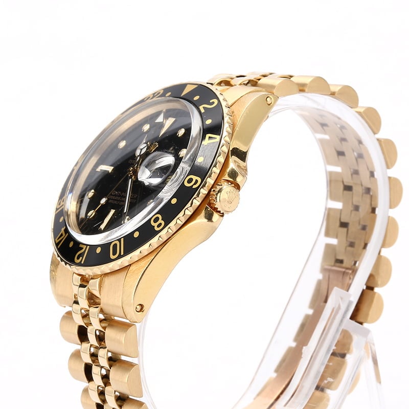 Vintage Rolex GMT Master 1675 Yellow Gold