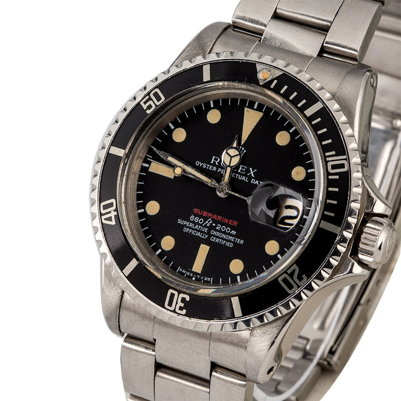 Vintage Rolex Red Submariner 1680 Circa 1971