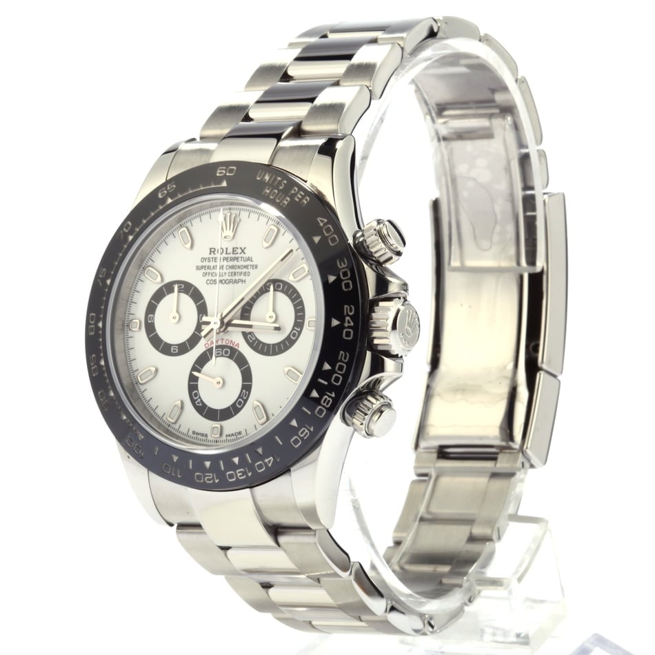 Pre-Owned Rolex Daytona 116500 White Dial Black Ceramic Bezel