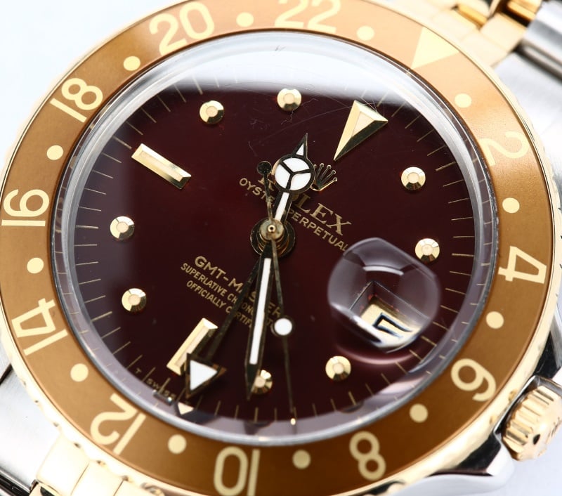 Men's Rolex GMT-Master Model 1675 Rootbeer