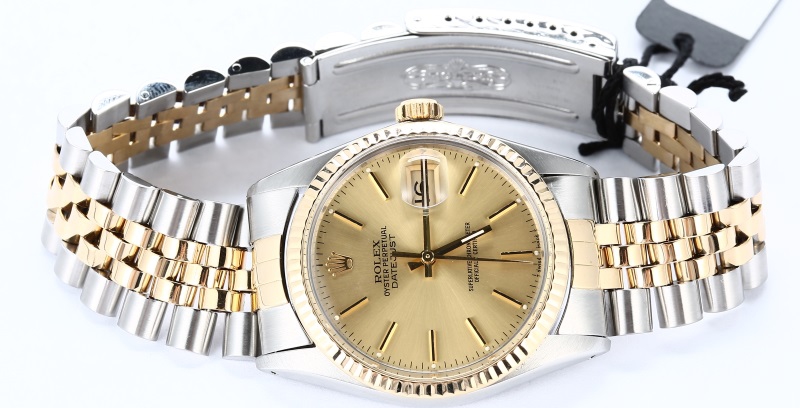 Datejust Rolex 16013 Champagne Index Dial