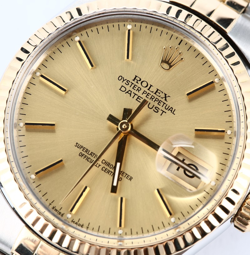 Datejust Rolex 16013 Champagne Index Dial