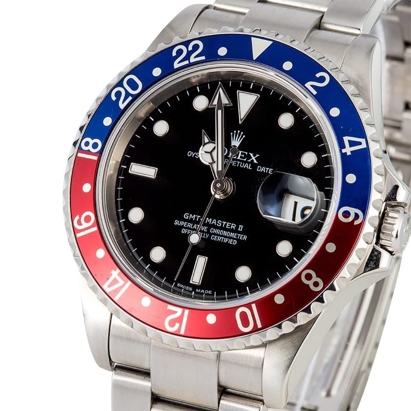 GMT Rolex 16710 Pepsi Bezel