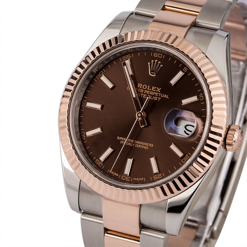 Pre-Owned Rolex Datejust 126331 Two Tone Everose Oyster