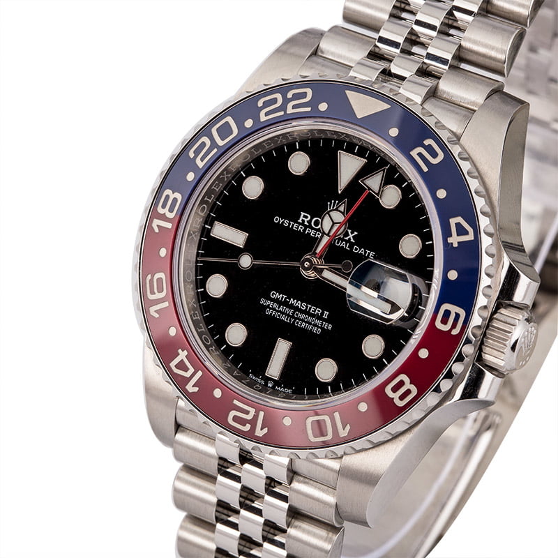 Pre-Owned Rolex GMT-Master II Ref 126710 Ceramic 'Pepsi' Steel Jubilee