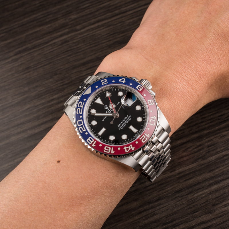 Pre-Owned Rolex GMT-Master II Ref 126710 Ceramic 'Pepsi' Steel Jubilee