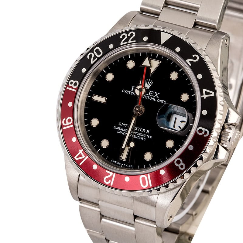 Certified Rolex GMT-Master II Ref 16760 Fat Lady Coke