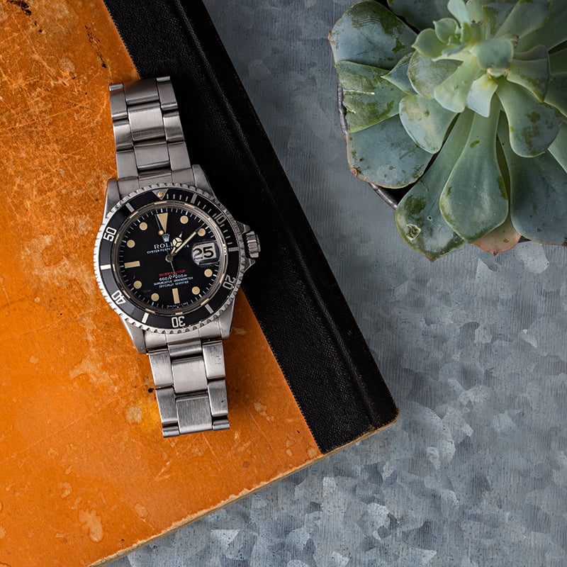 Vintage Rolex Red Submariner 1680 Circa 1971