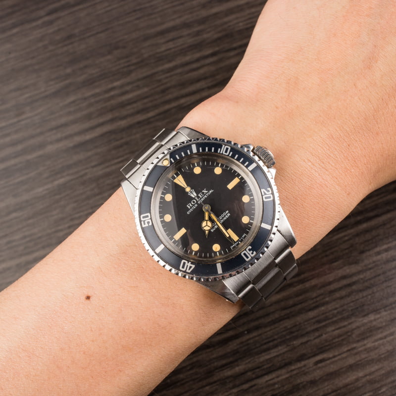 Vintage 1973 Rolex Submariner 5513 Serif Dial