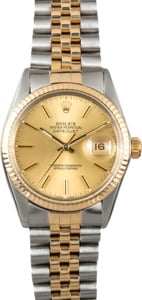 Datejust Rolex 16013 Champagne Index Dial