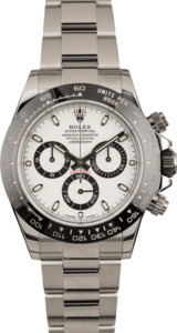 Pre-Owned Rolex Daytona 116500 White Dial Black Ceramic Bezel