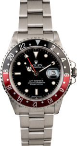 Certified Rolex GMT-Master II Ref 16760 Fat Lady Coke