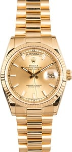 Rolex President 118238 Champagne Dial