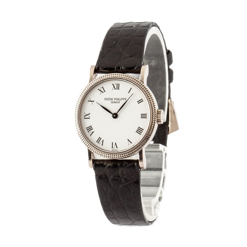 Ladies Patek Philippe Calatrava 18k White Gold