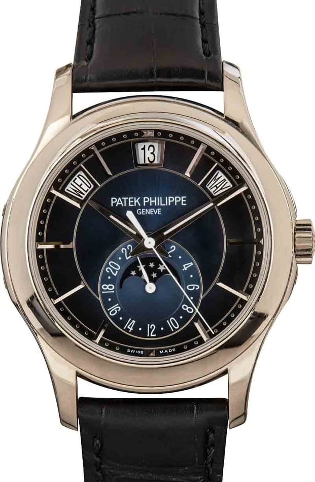 Patek Philippe Calatrava Black 5227G-010 White Gold Watch, Used, Mens | Bob's Watches