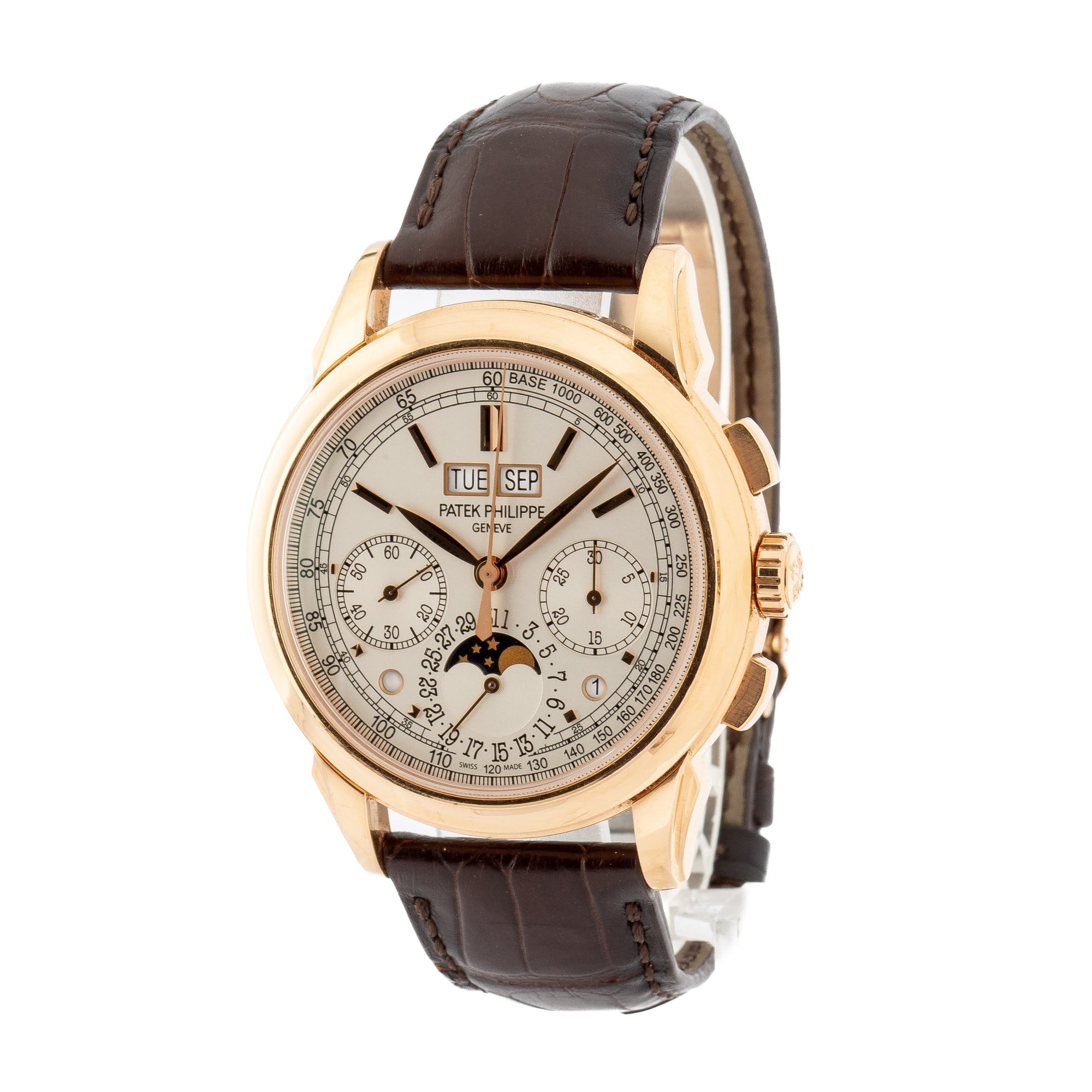 Patek Philippe Grand Complications Perpetual Calendar Chronograph Silver Dial