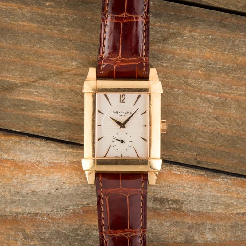 Patek Philippe Gondolo 18k Yellow Gold on Leather Strap