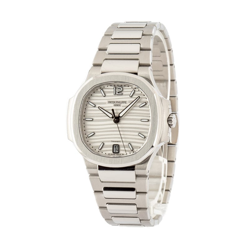 Ladies Patek Philippe Nautilus Silver Dial