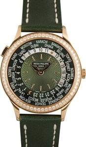 Patek Philippe Complications Rose Gold Olive Green Dial