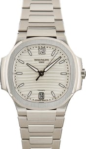 Ladies Patek Philippe Nautilus Silver Dial