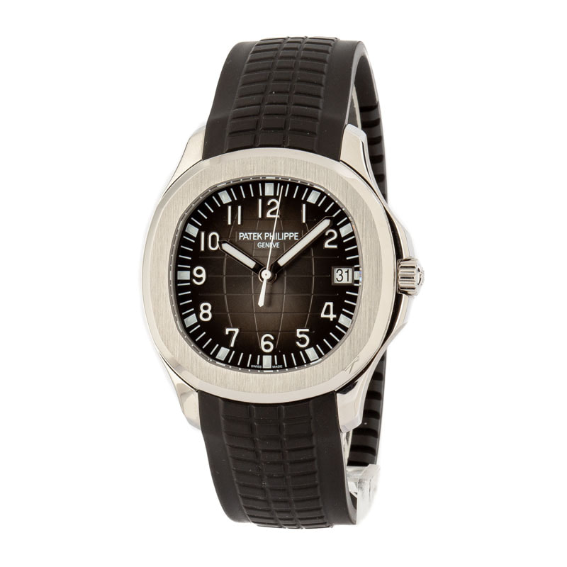 Patek Philippe  Aquanaut Date Black Strap Stainless Steel 5167A-001