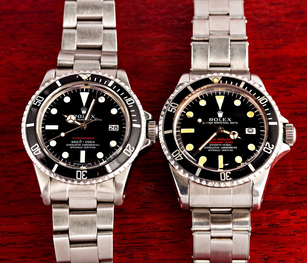 sea dweller double red 1665