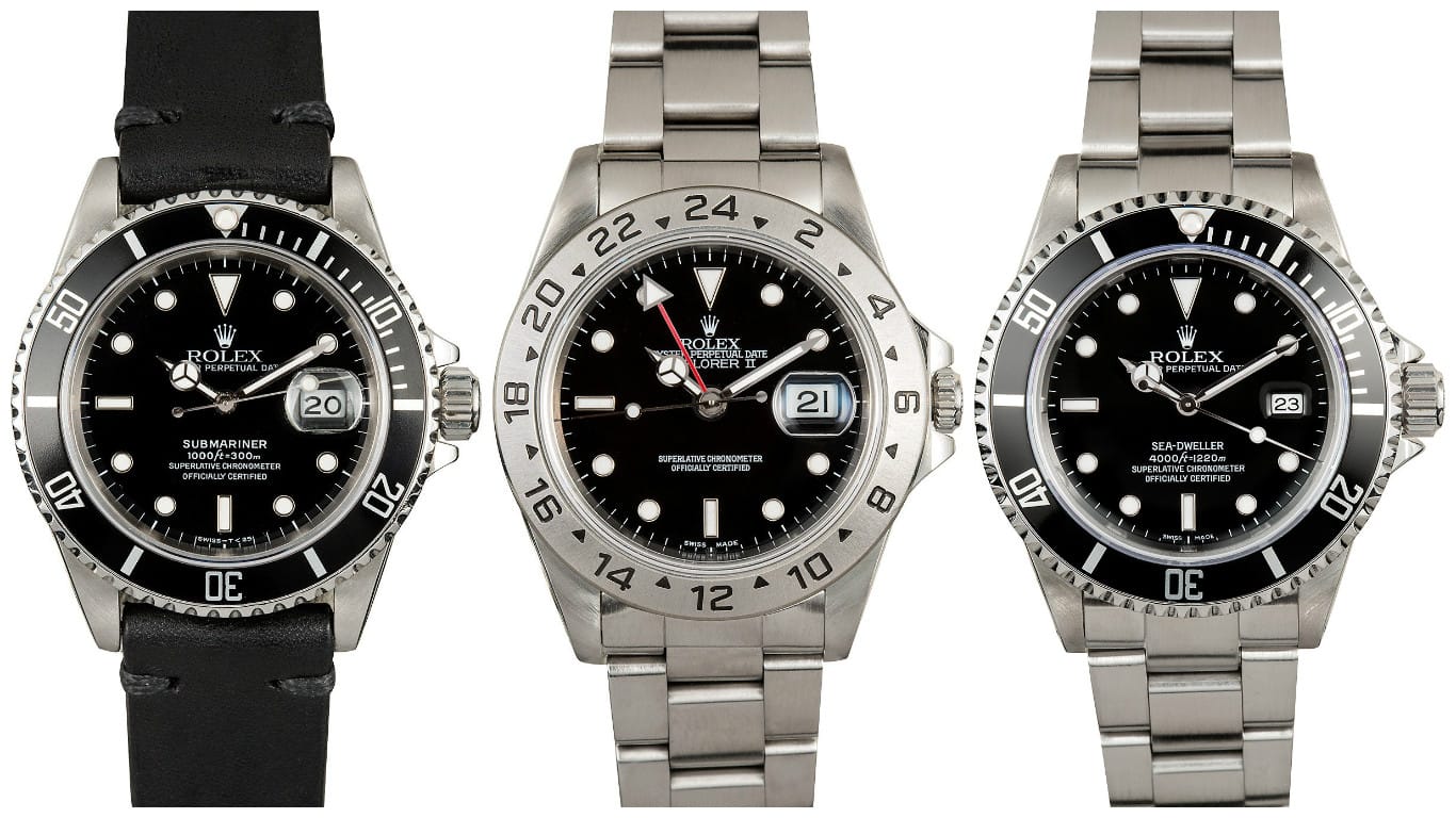 rolex stainless steel sports model