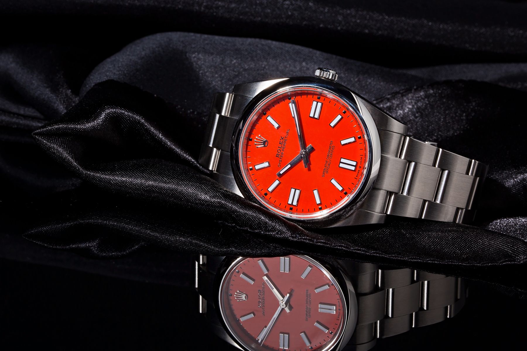 Rolex Oyster Perpetual 36 126000 Coral Red Dial