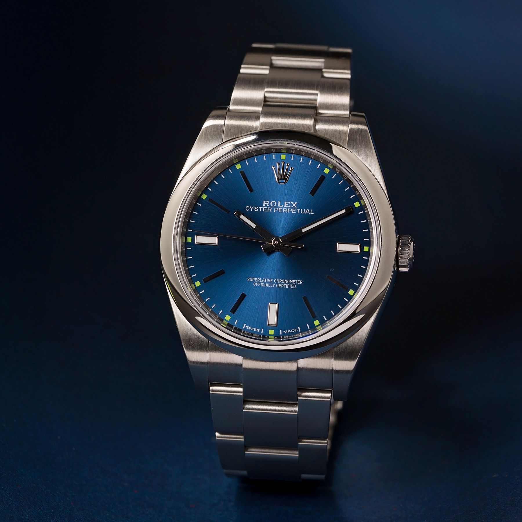 Rolex Oyster Perpetual 39 114300 Blue Dial