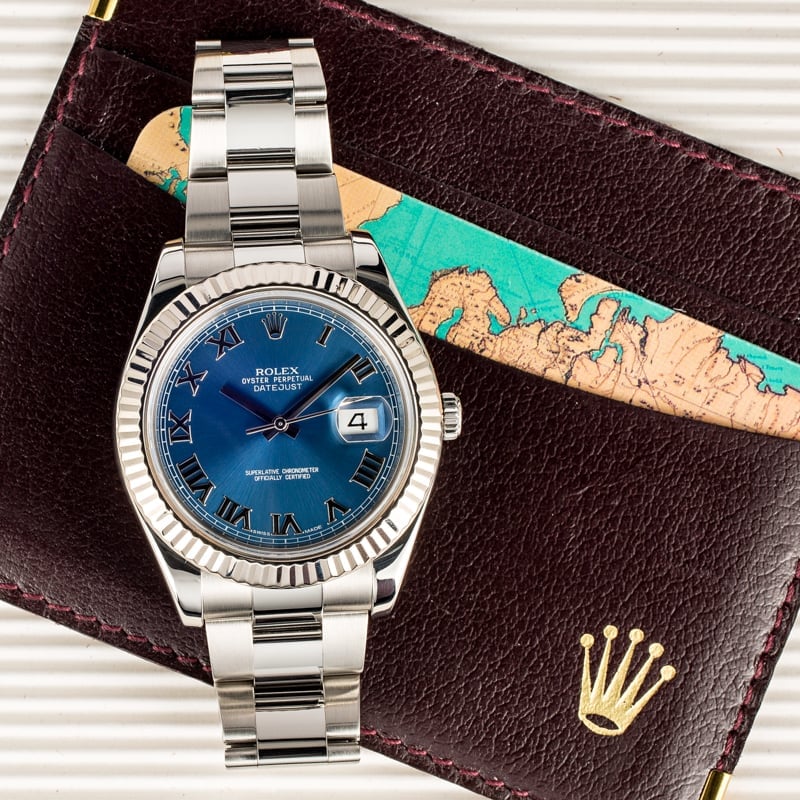 Datejust II 41mm Blue Dial - Bobs Watches