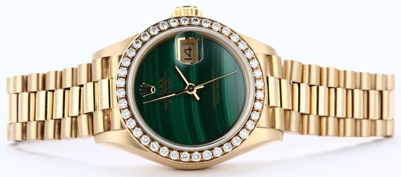 Ladies Datejust President ref. 69138 with a malachite dial