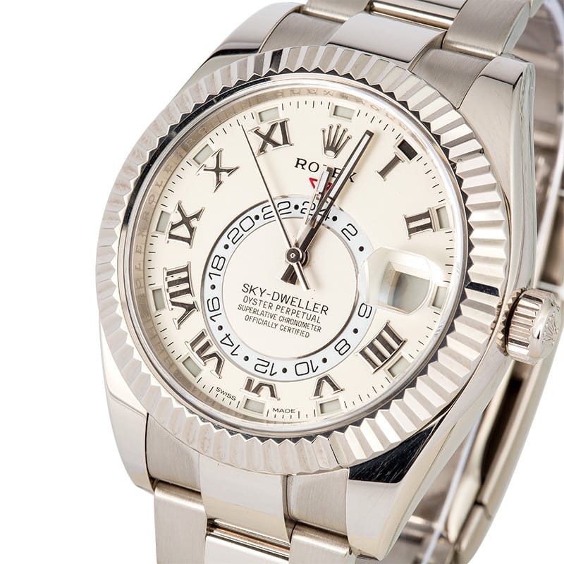 White Gold Rolex Sky-Dweller ref. 326939