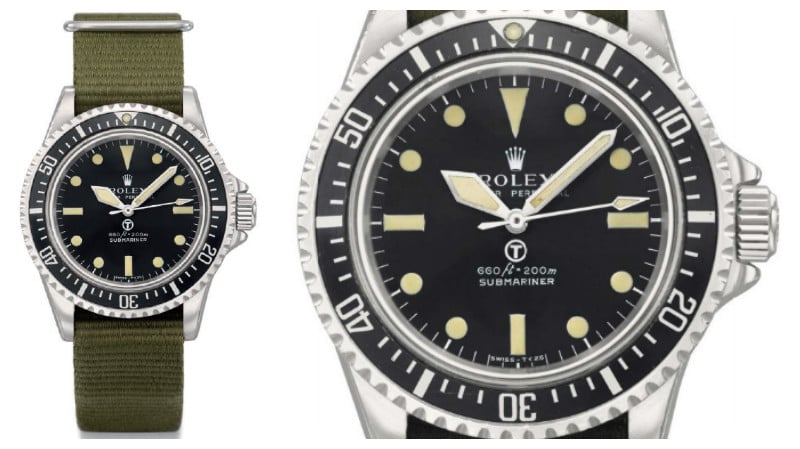 rolex military submariner reference 5517