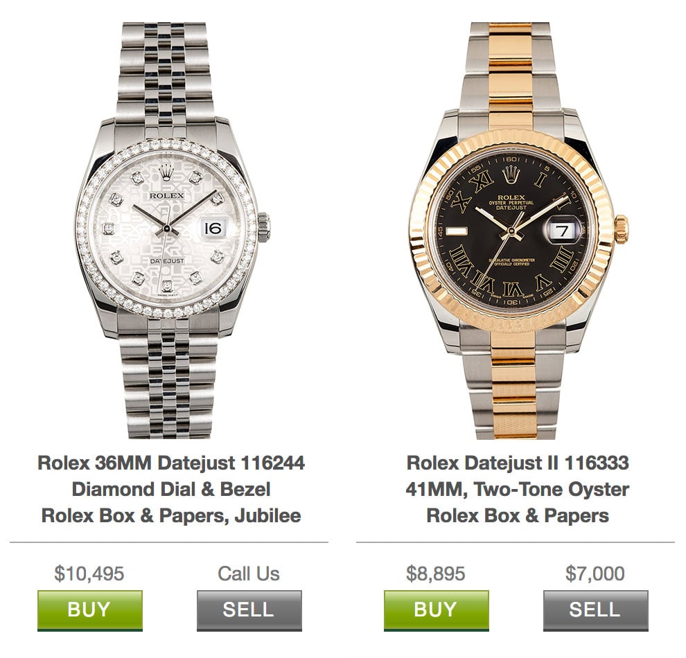 how much is the average rolex