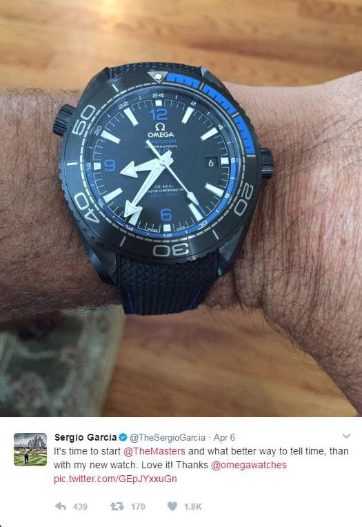 omega sergio garcia watch