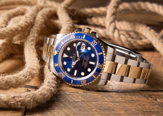 Rolex Submariner Reference 116613 Blue Sunburst Dial | Bob's Watches