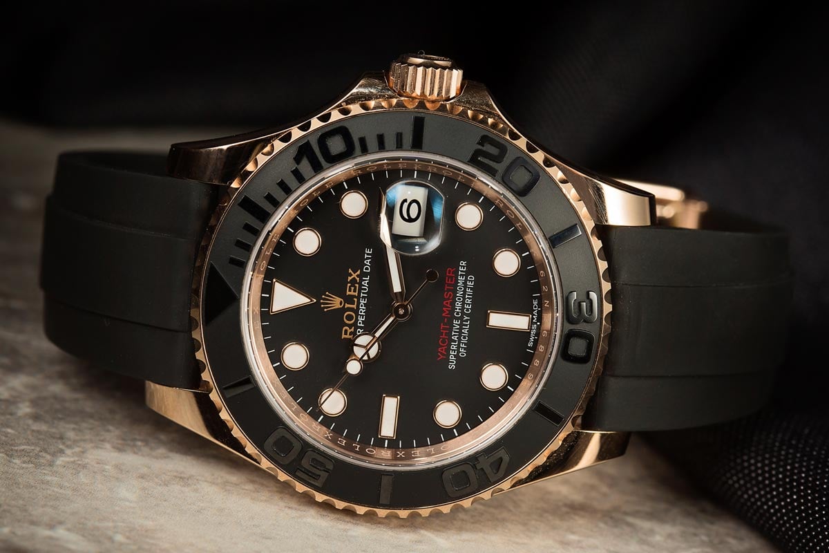 yachtmaster rose gold 37mm