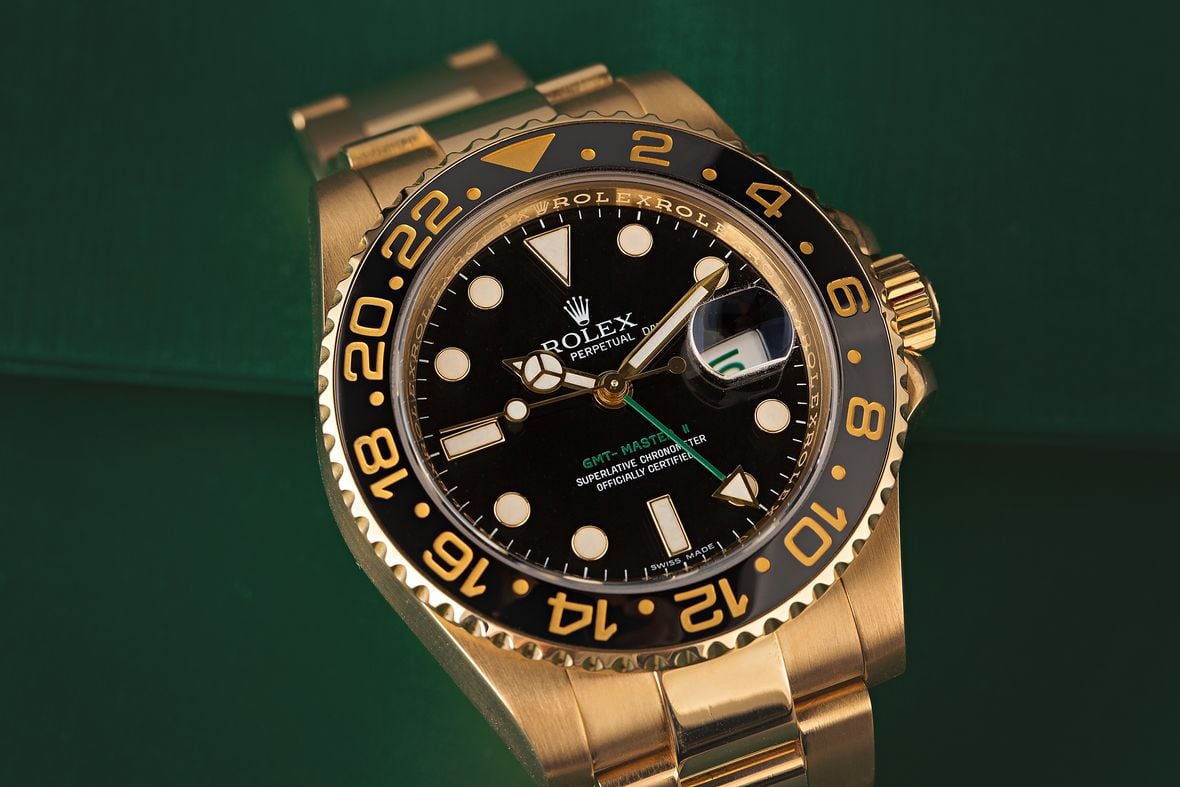 Black and Gold Rolex Watches GMT-Master II 116718LN