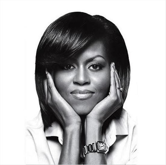 Michelle Obama prefers to wear a Cartier Tank watch