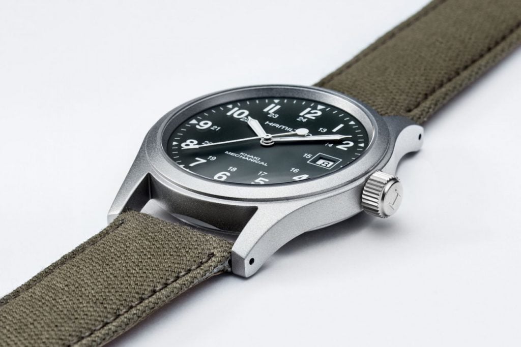 Eone Titanium Watch Bradley Olive Canvas Strap with Italian Leather Reserve  - Watches&Crystals – Watches & Crystals