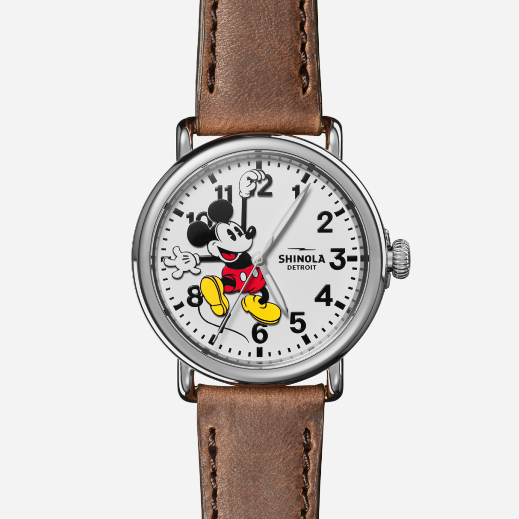 The Mickey Mouse watch was one of the first watches released by Shinola