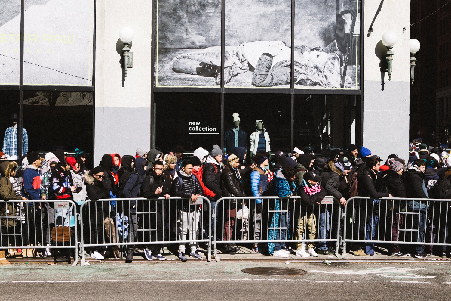 Long lines are a common sight outside of Supreme these days (photo courtesy of highsnobiety)