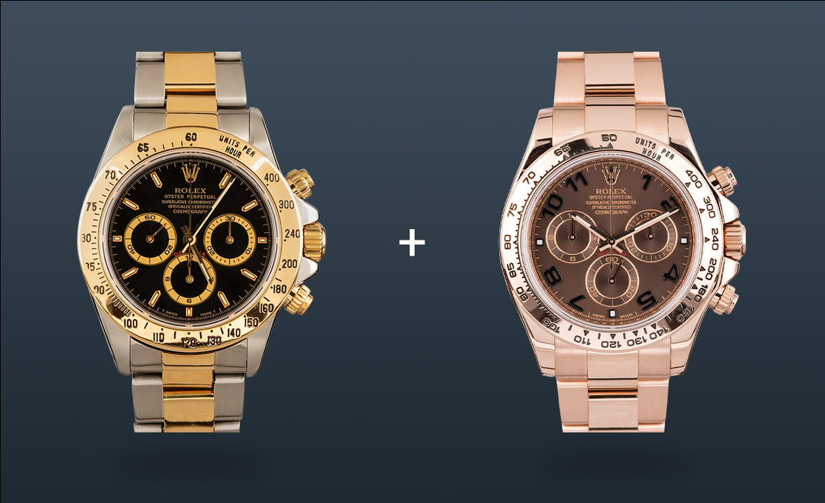 Rolex Watches Daytona Two-Tone Everose Gold