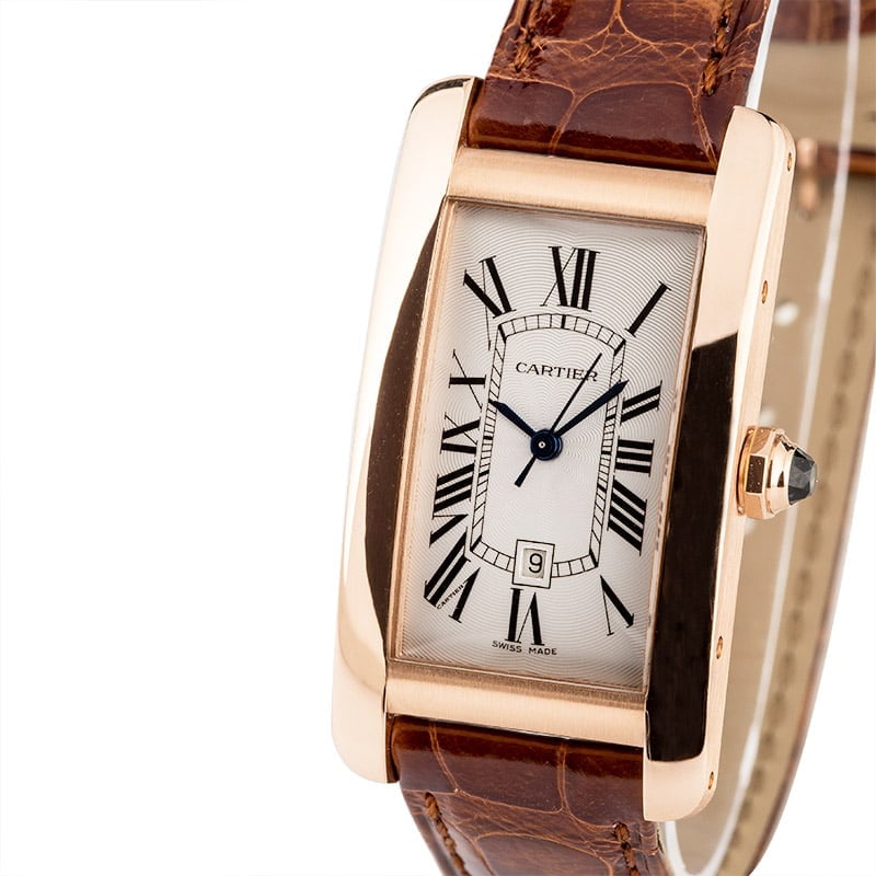 Cartier Tank Americaine W2620030 pink gold