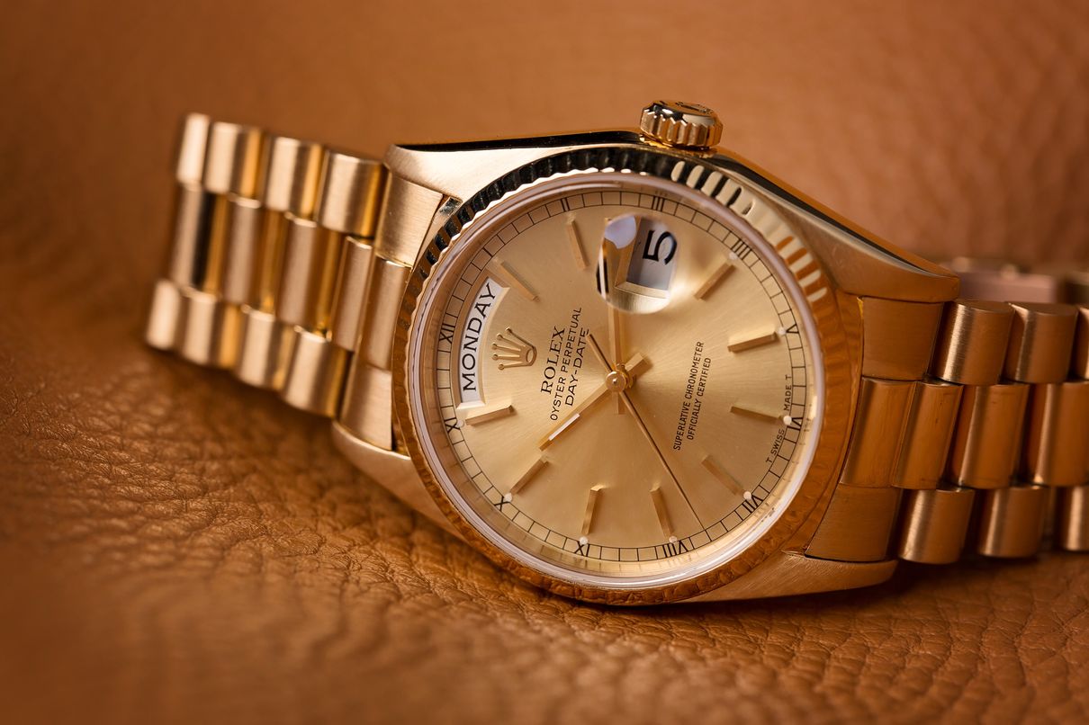 Gold Rolex Presidential Day-Date President Definition 