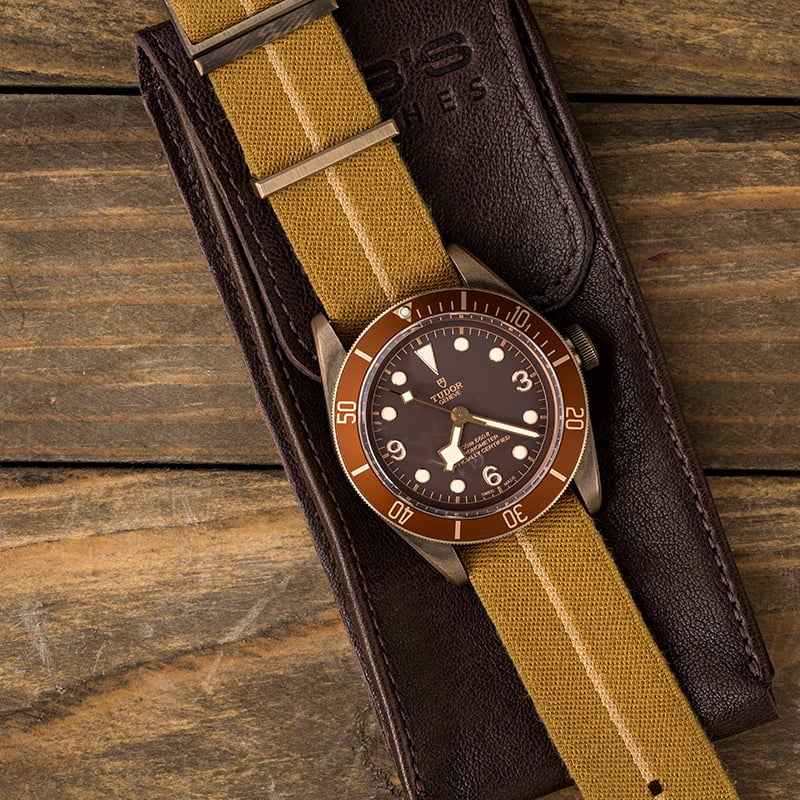 Tudor Watches Black Bay Bronze Review Canvas Strap