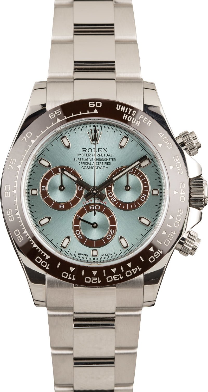 Rarest Rolex Daytona Models for Collectors Brown Cerachrom Ice Blue Dial 116506 Platinum