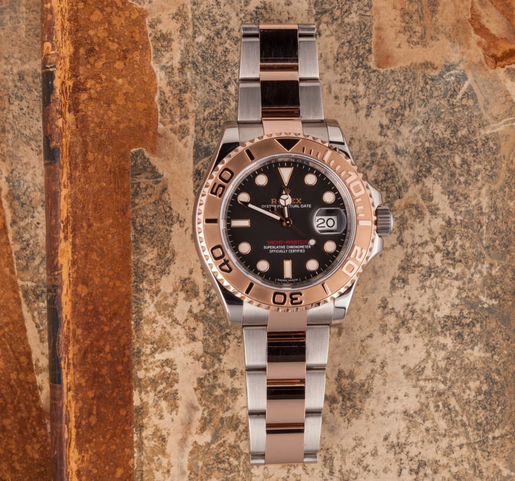 rolex yacht master two tone review