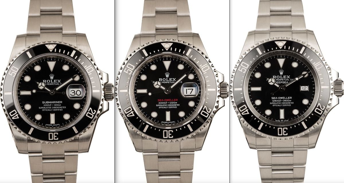 difference between rolex sea dweller and submariner